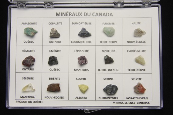 Box of 15 Minerals from Canada
